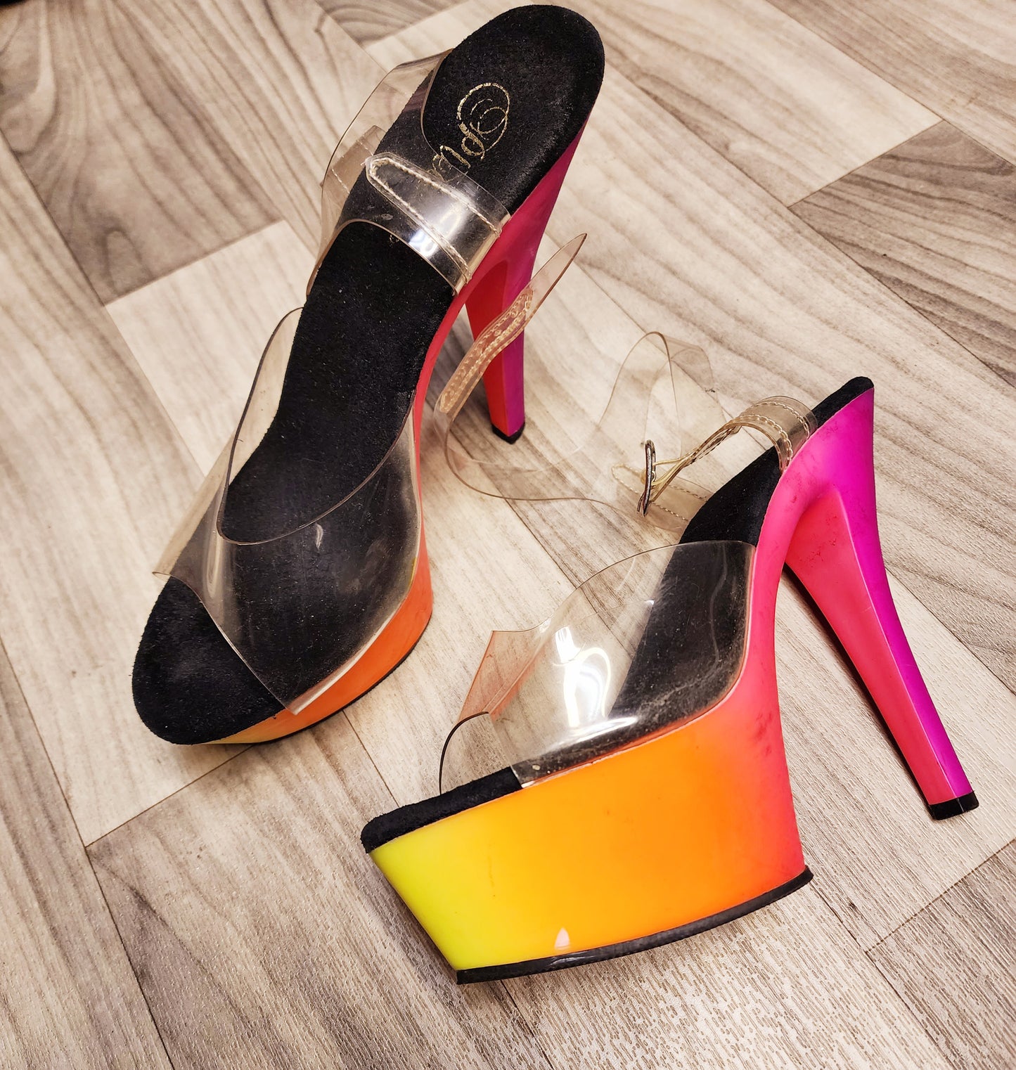 Sunset Ombre' Pleaser Heels