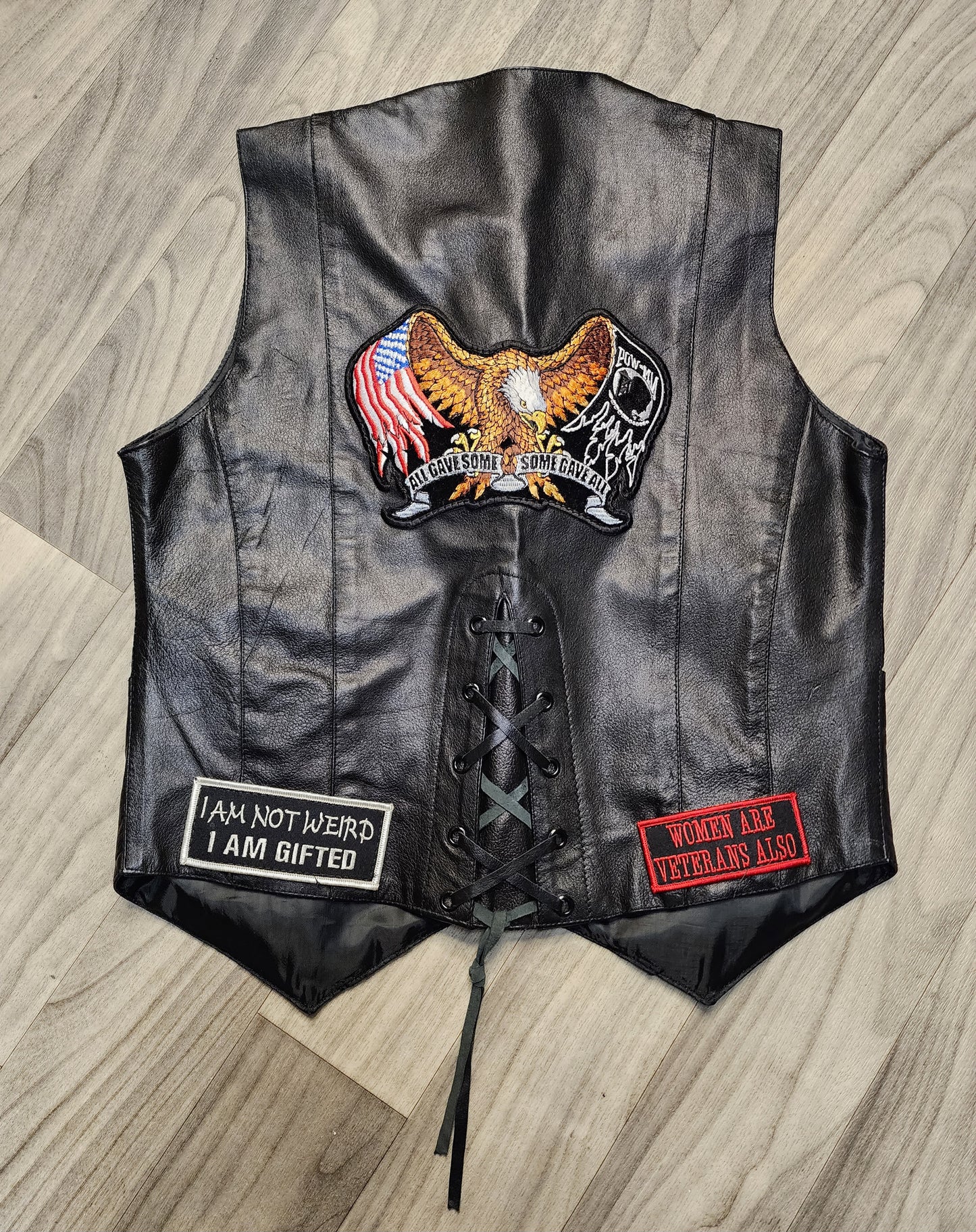 Black Biker Vest