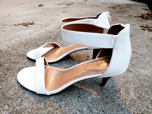 Style & Co. White Heels