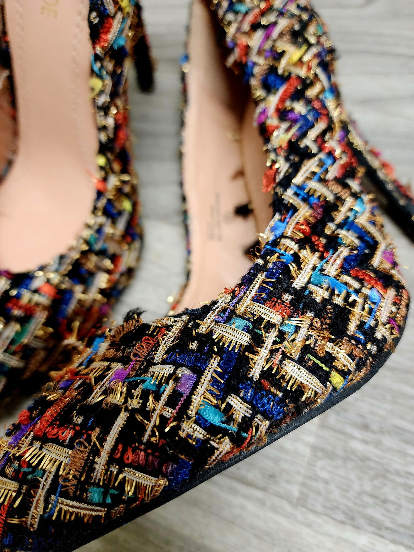 Chase & Chloe Multi-Colored Heels