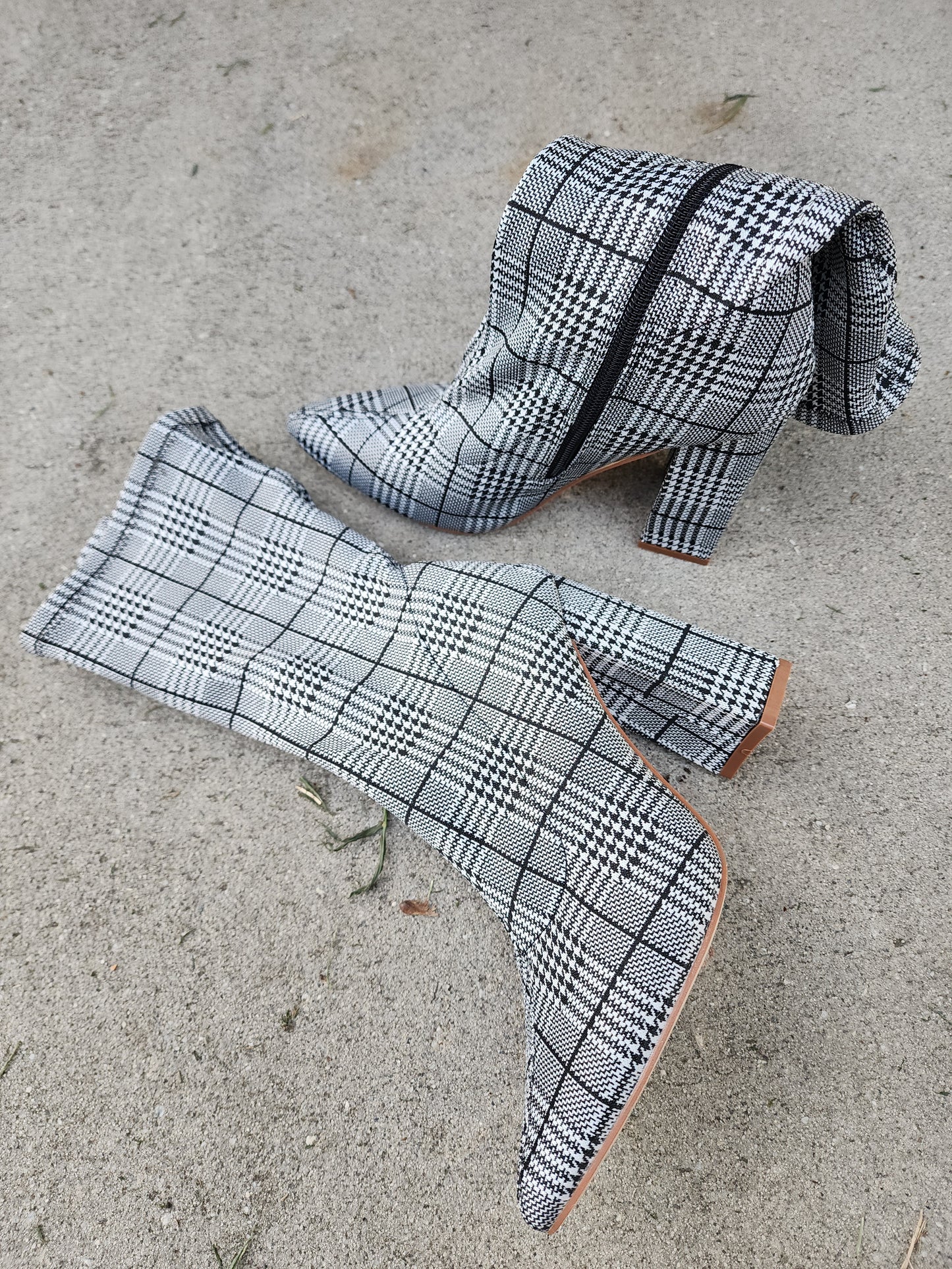 Classic Plaid Boots