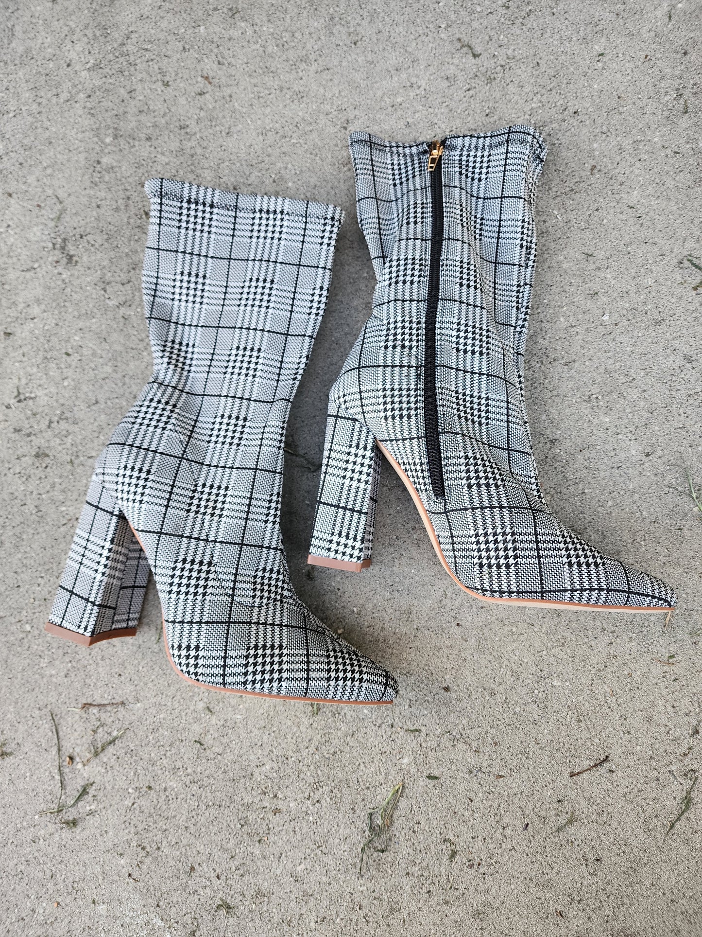 Classic Plaid Boots