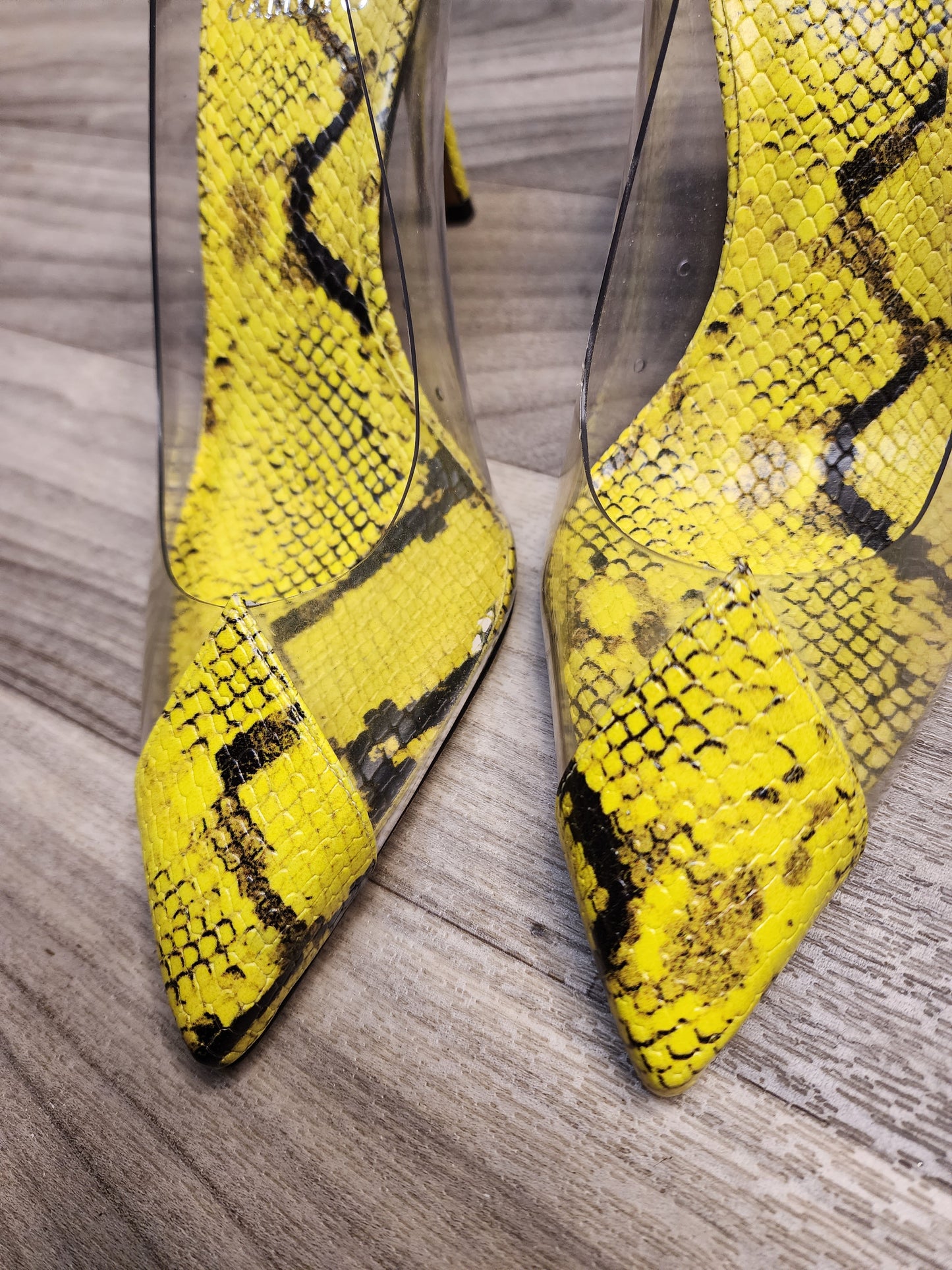 Vince Camuto Snakeskin Print Heels