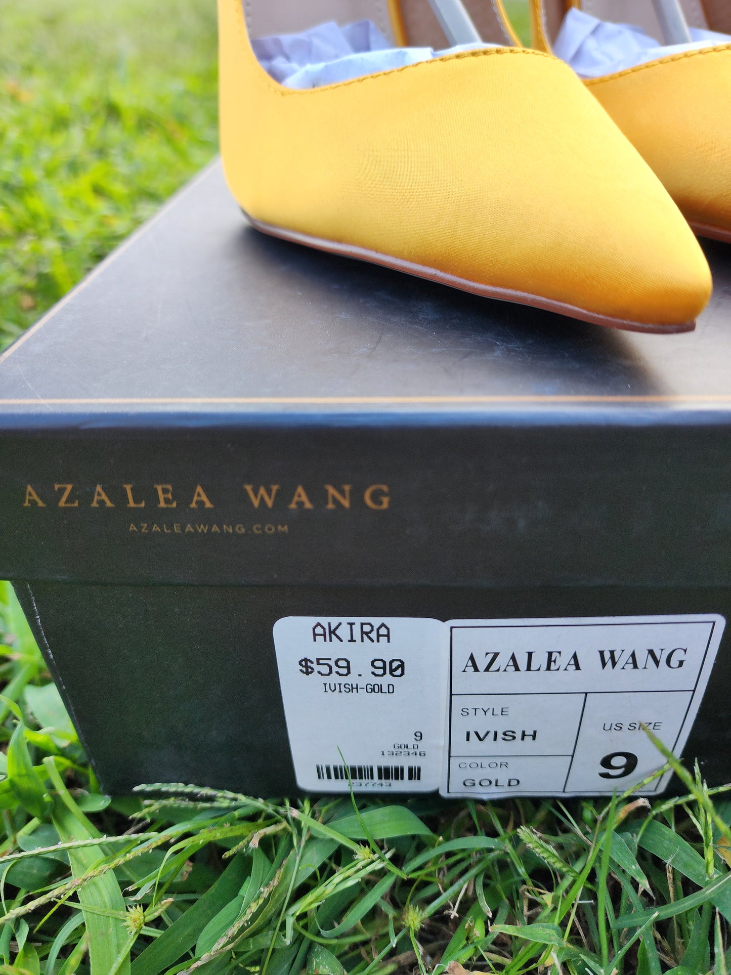 Azalea Wang Gold Heels