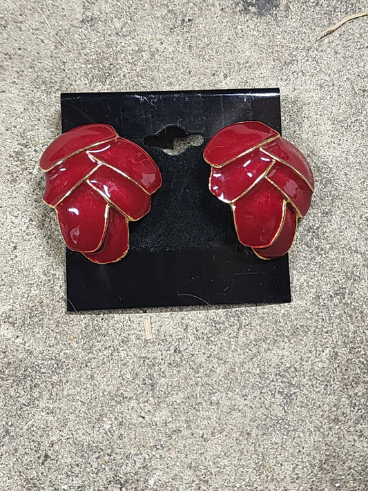 Vintage Red Earrings