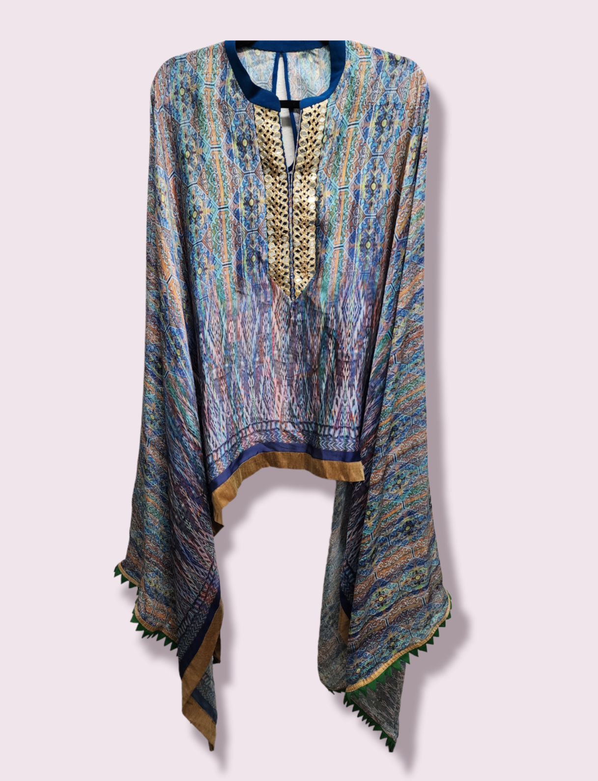 Blue and Gold Shawl/Kimono