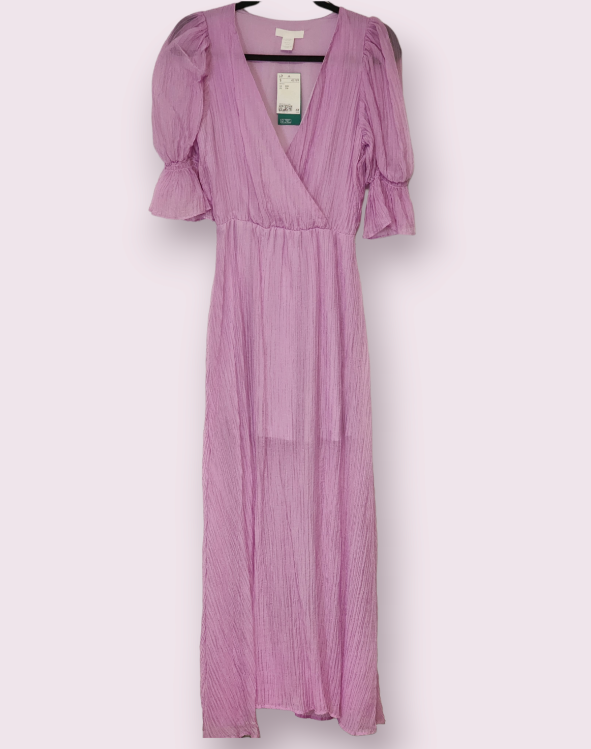 H & M Brand Lyocell-Blend Light Purple Dress