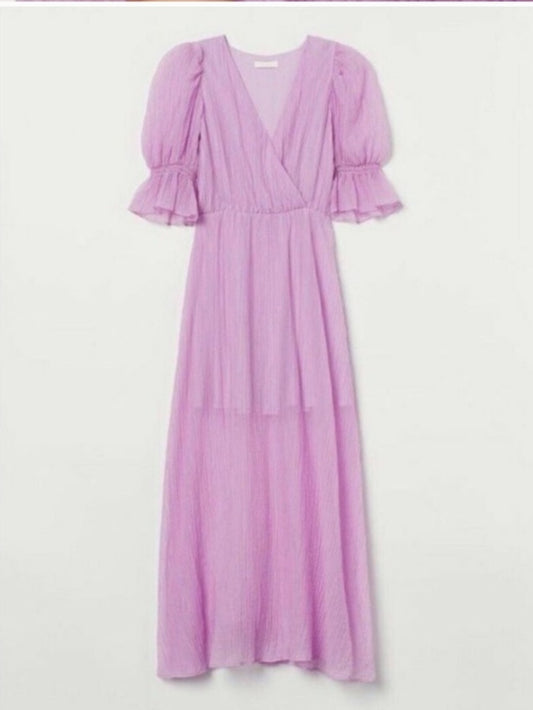 H & M Brand Lyocell-Blend Light Purple Dress