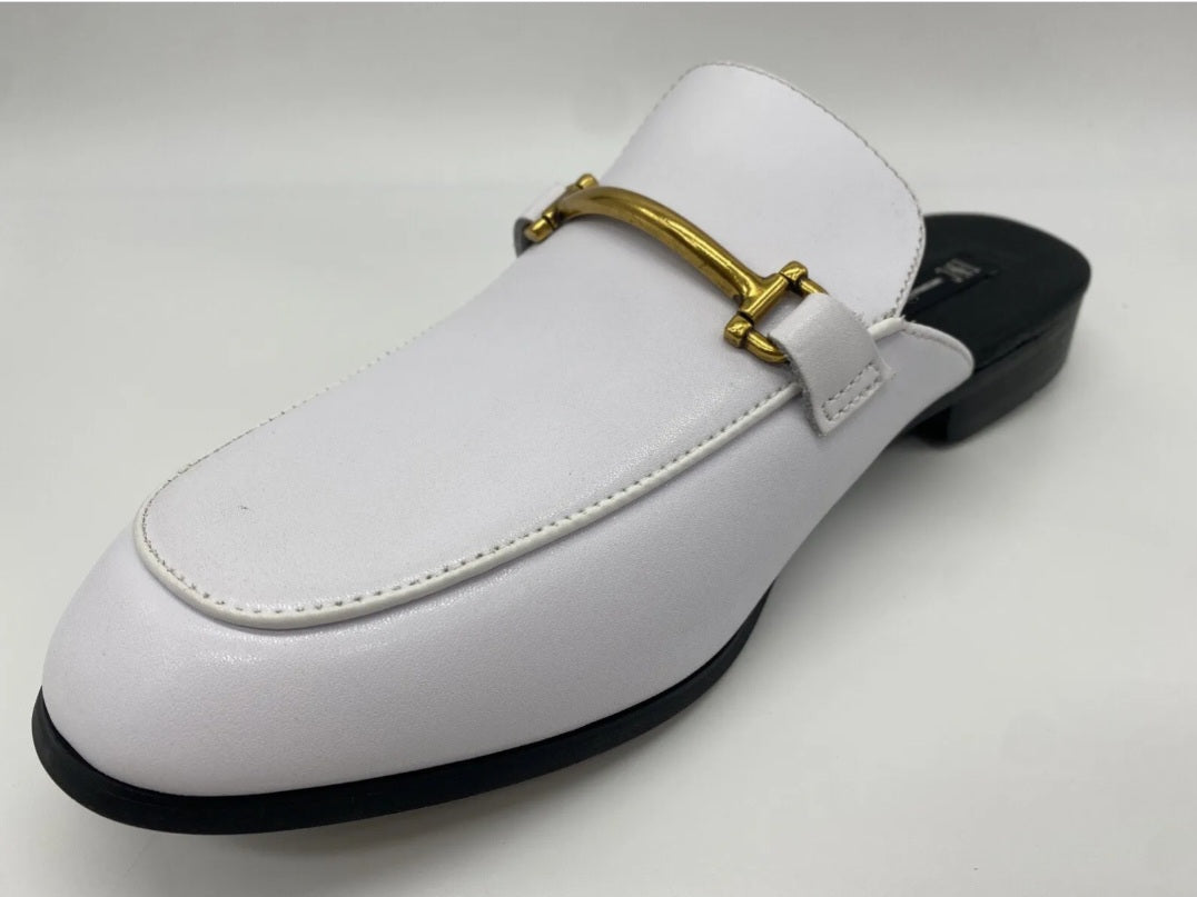 INC Blaze White Men's Mules