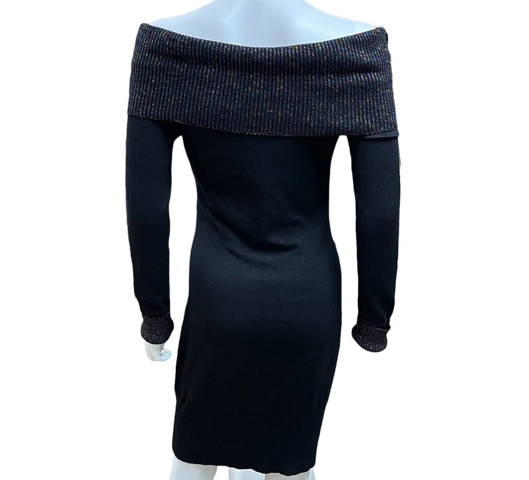 Bodycon Black Sweater Dress