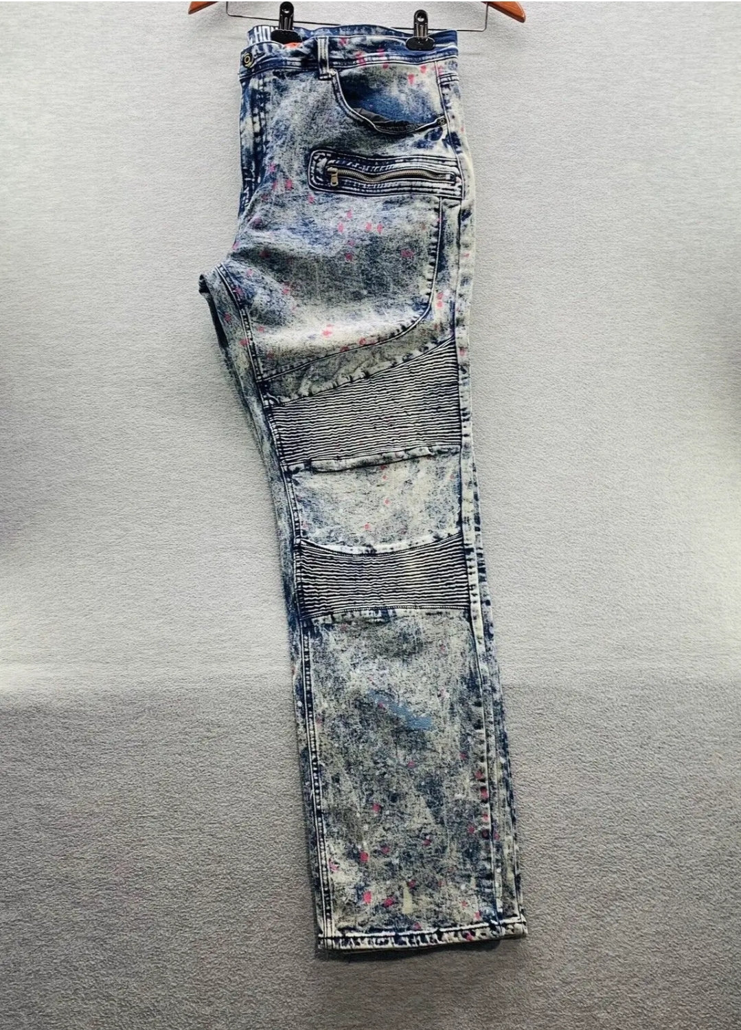 Paint Splatter Denim Jeans