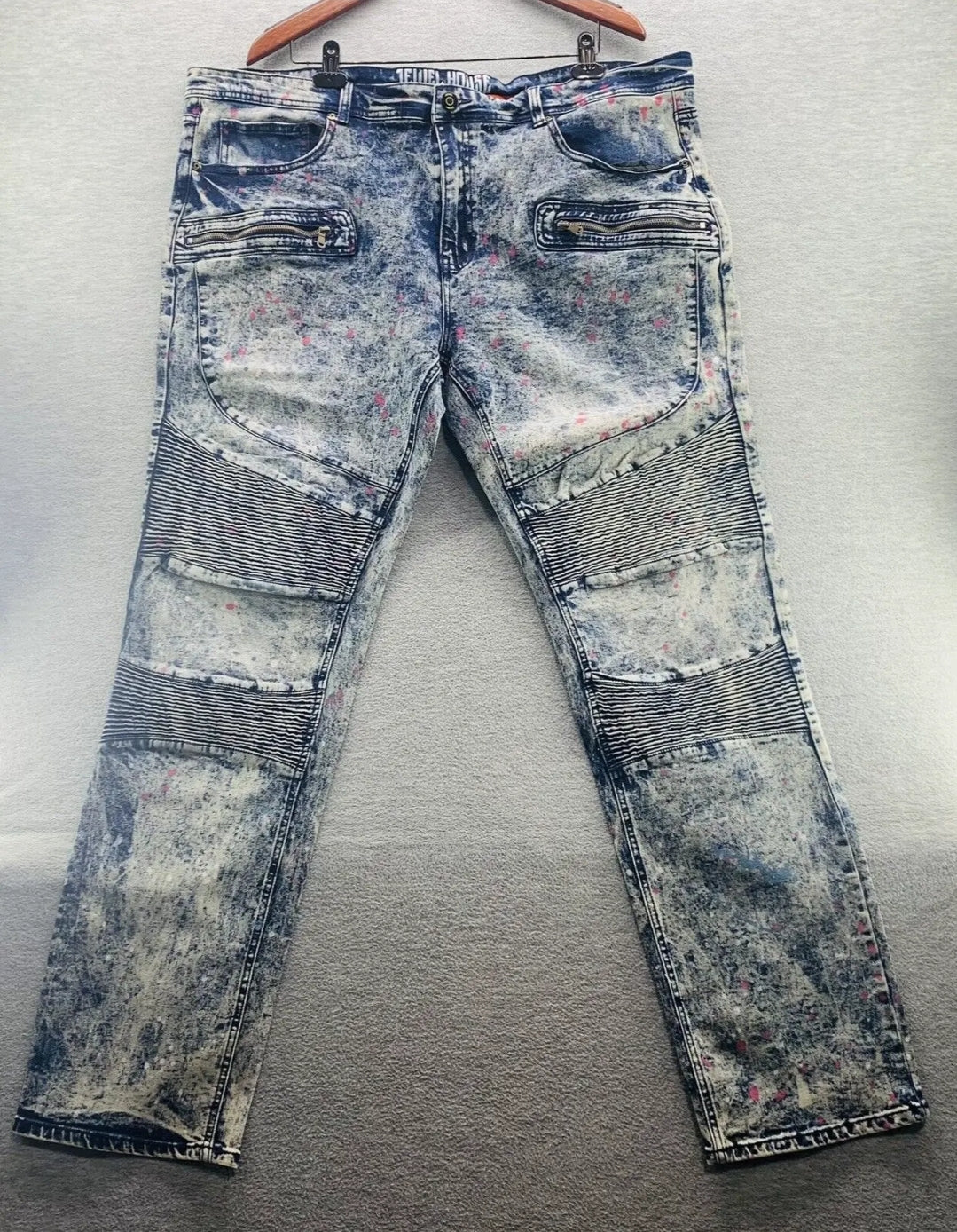 Paint Splatter Denim Jeans