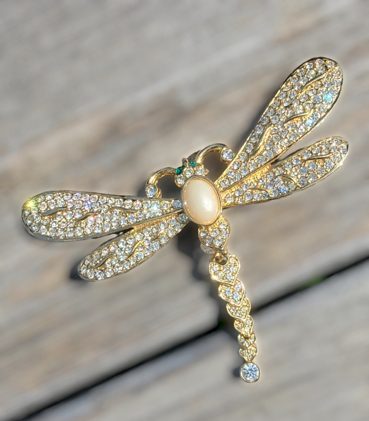 Large Vintage Dragonfly Accessory Brooch