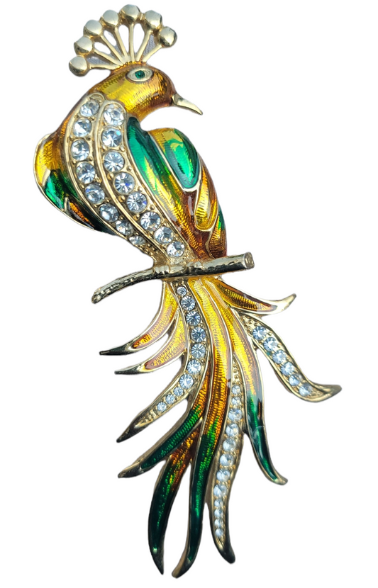 Vintage Peacock Brooch