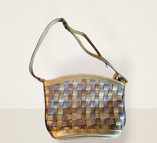 Vintage Basket Weave Handbag