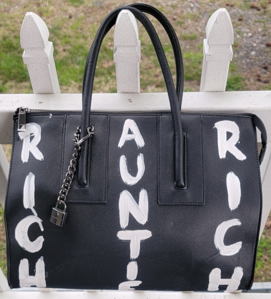 "RICH AUNTIE" Satchel Bag