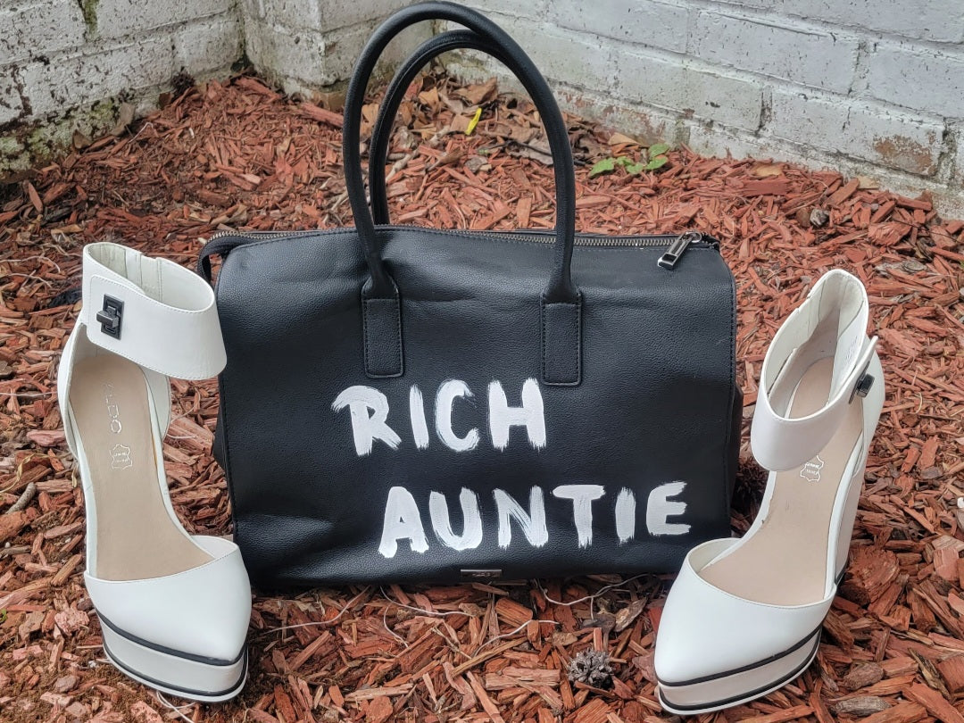 "RICH AUNTIE" Satchel Bag