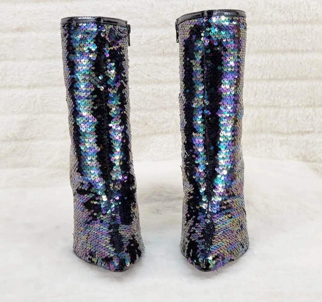 C & C Whiskey Multi Black Sequin