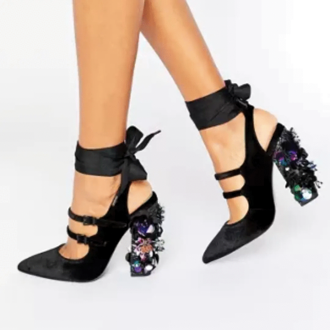 Flower Pointed Heel