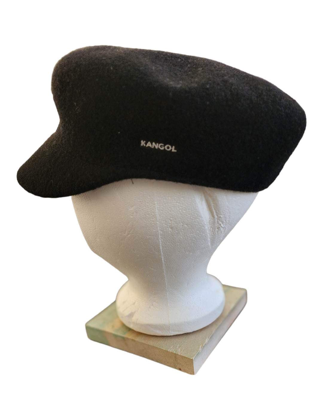 Kangol Black Wool Beret Hat