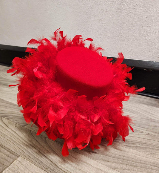 Red Feather "Church Style" Hat