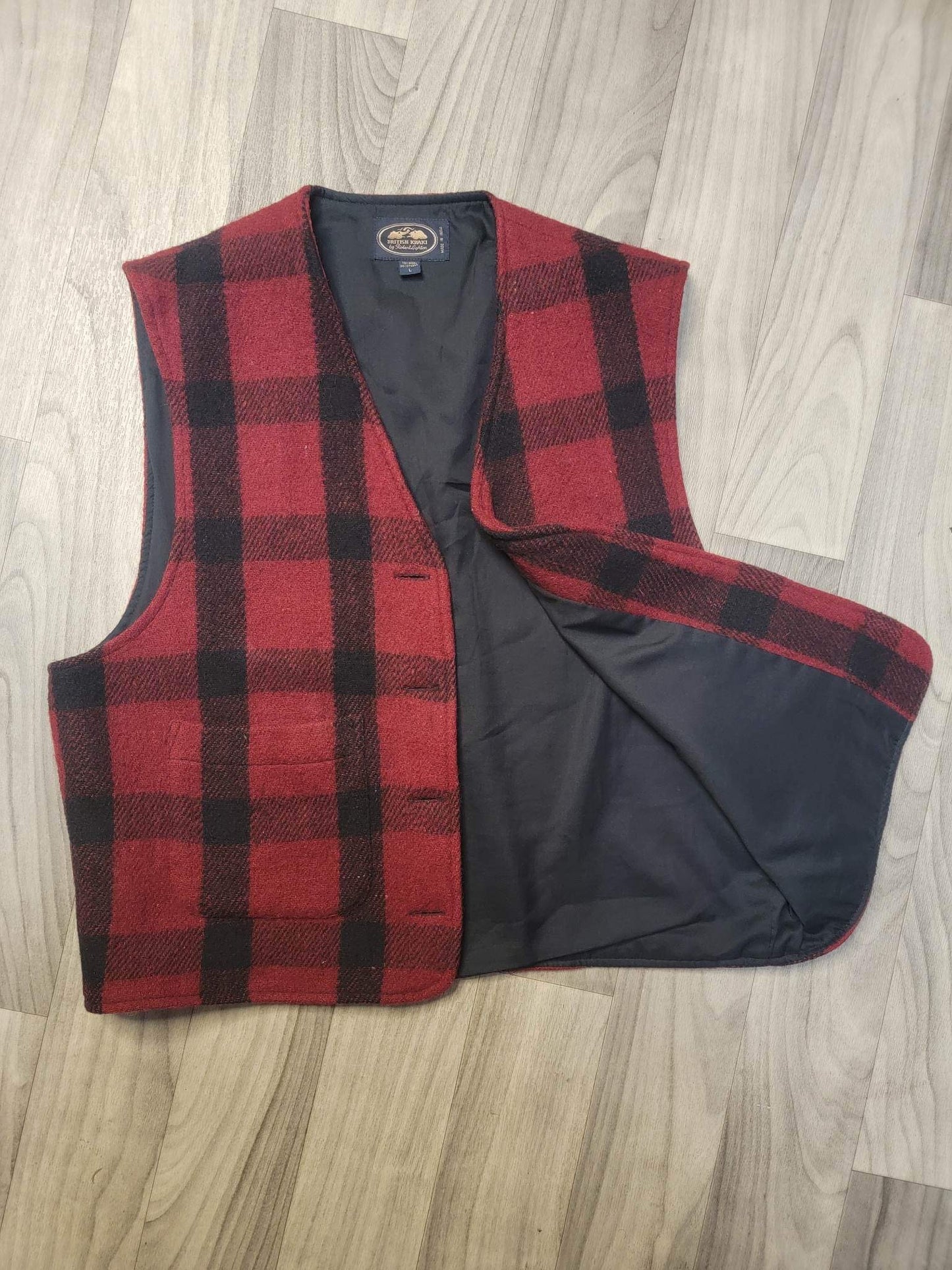 Red Plaid Vest