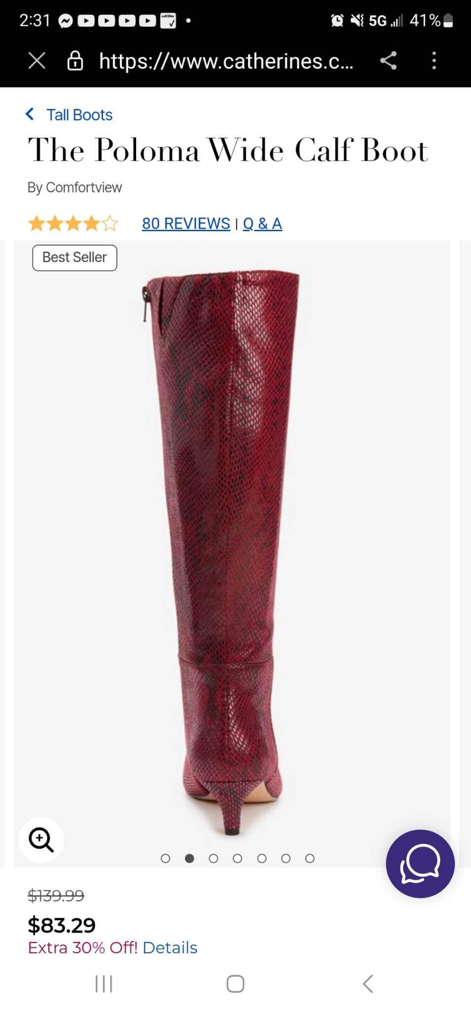 Comfort View Paloma Wide Calf Boot