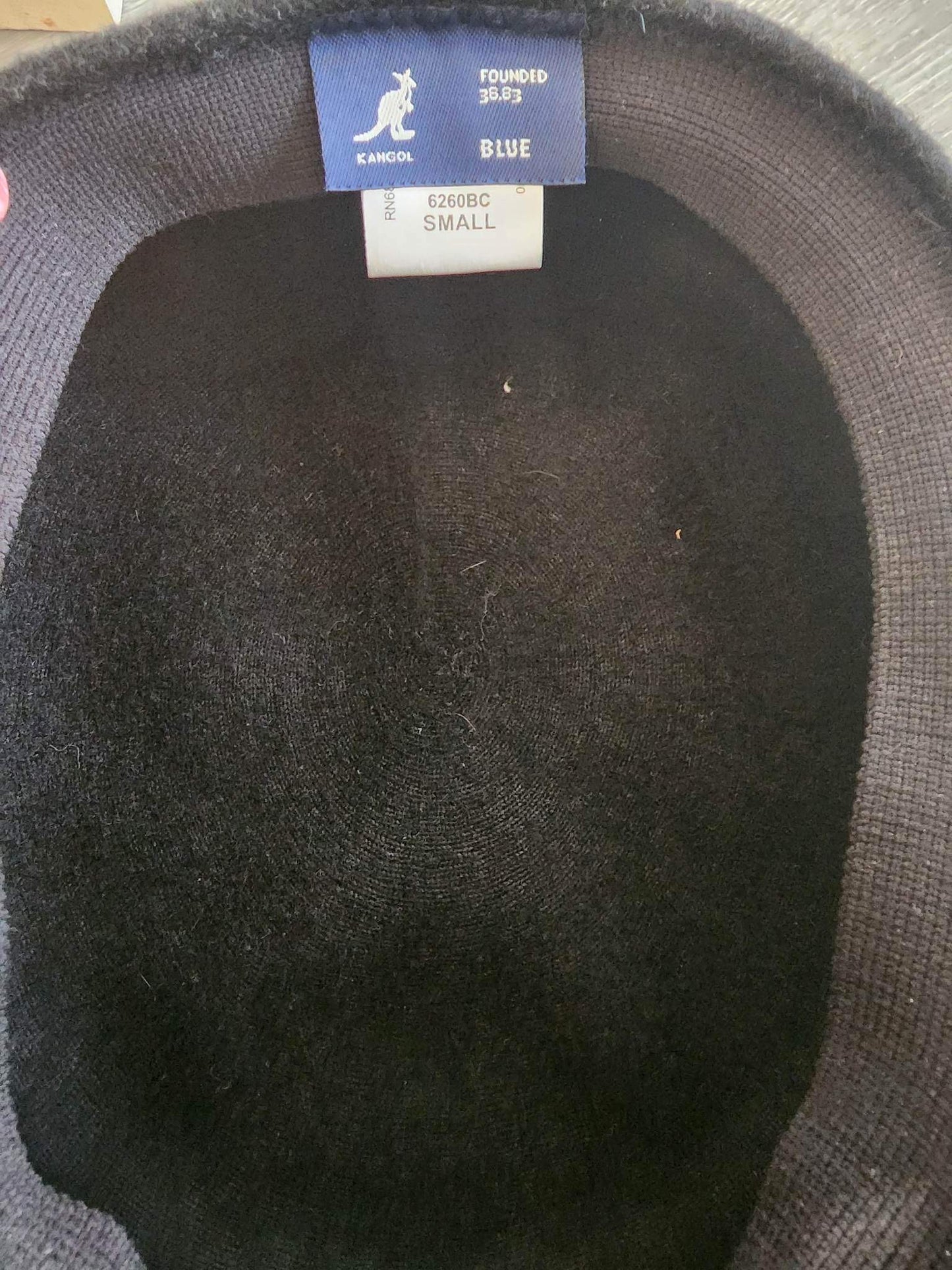 Kangol Black Wool Beret Hat