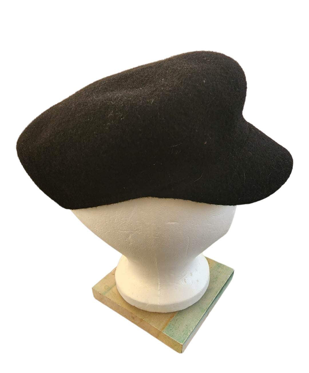 Kangol Black Wool Beret Hat