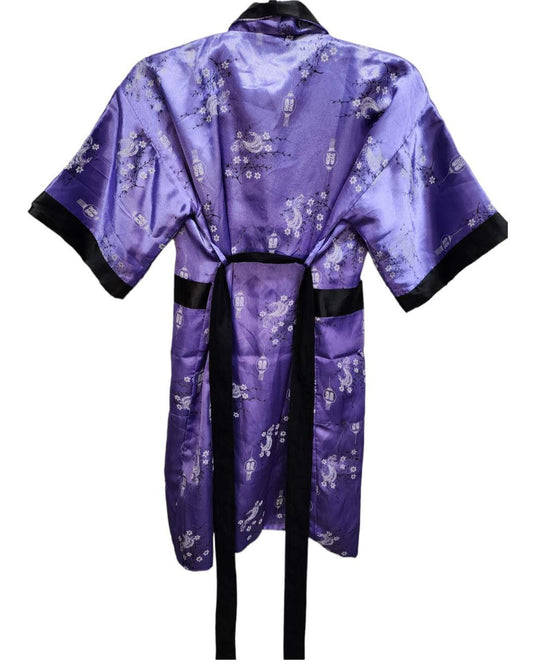 Vintage Silk Reversible Dragon Robe with Belt