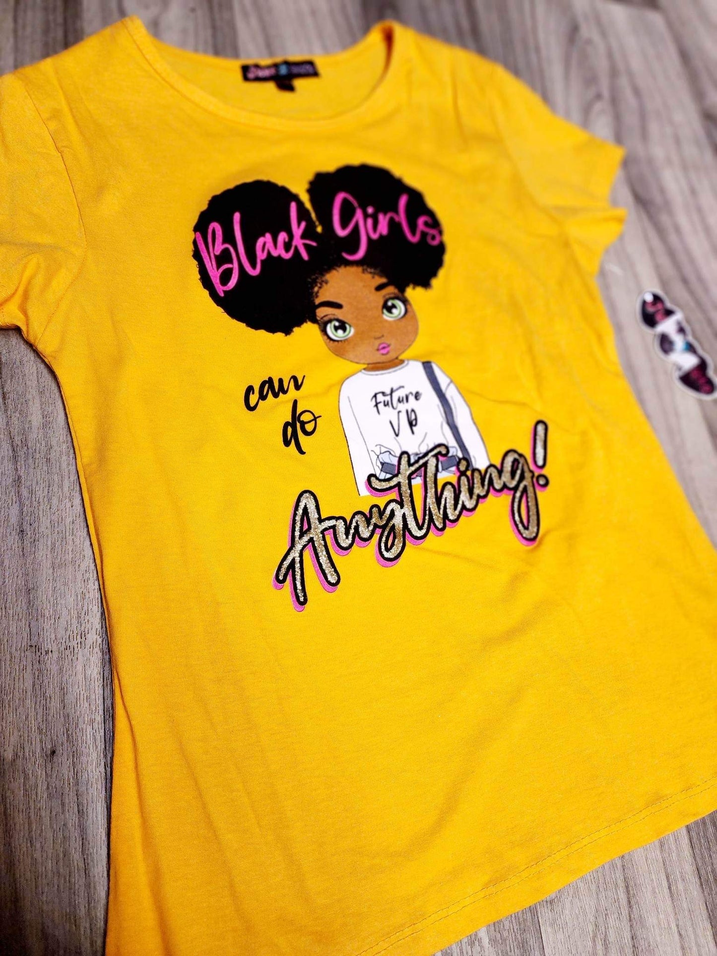 Canary Yellow 'Black Girl's' Tee